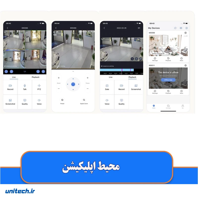 دوربین مداربسته تحت شبکه وونک مدل B17